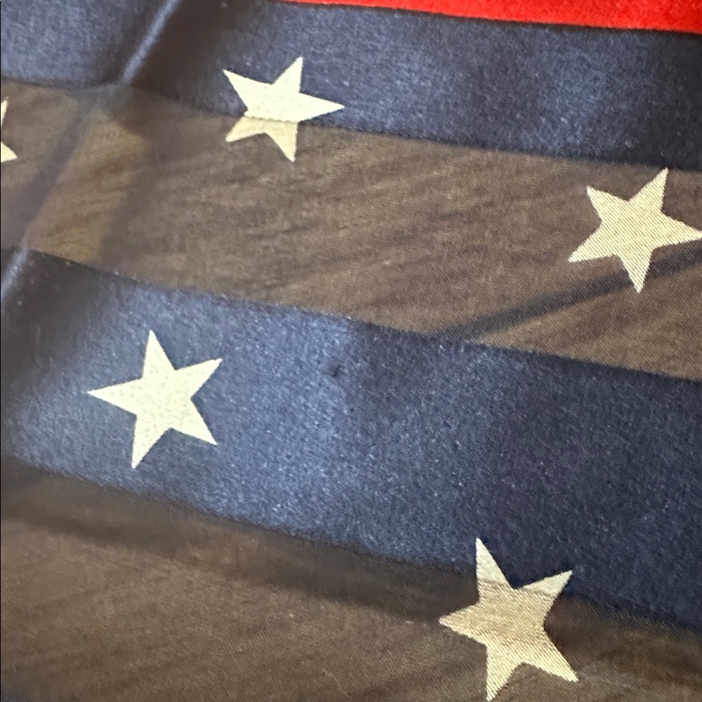 Vintage Echo Stars and Stripes Silk Scarf - Picture 6 of 6